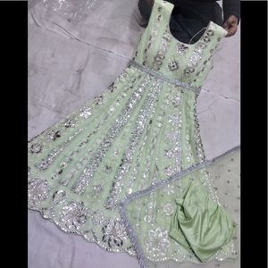 COPY - Indian Pakistani short frok style pajami suit